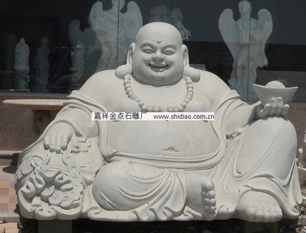 石雕弥勒佛雕像的形态