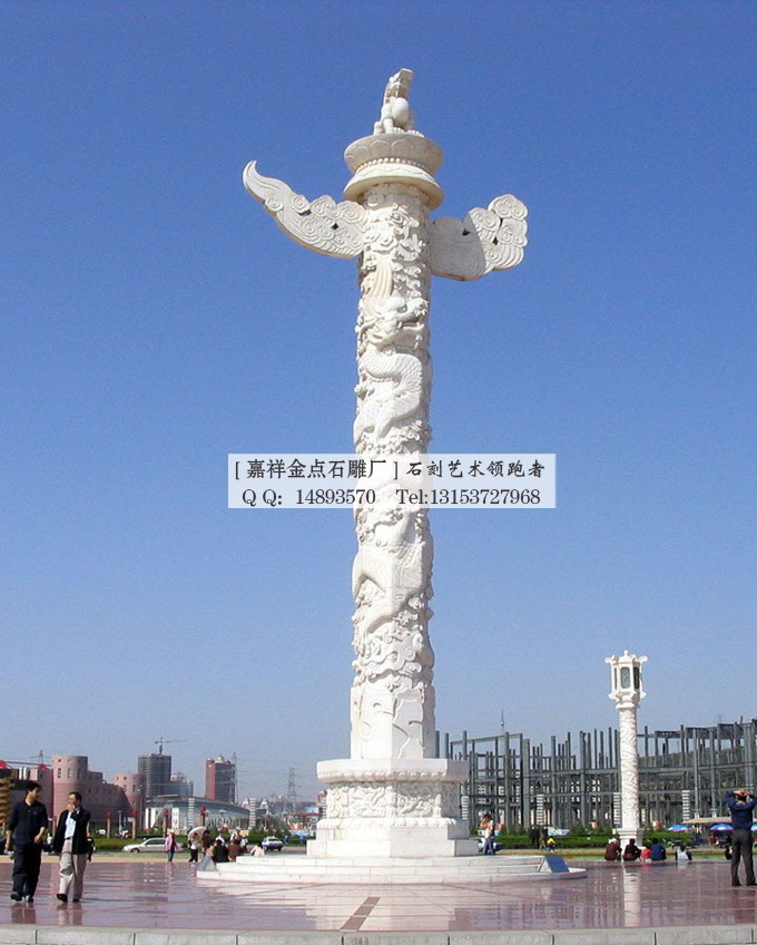 石雕龙柱石雕华表如何作为一种石雕图案