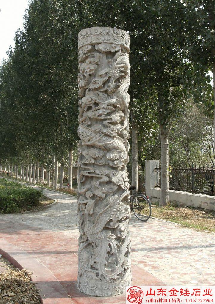 石雕龙柱－盘龙柱有什么内涵象征
