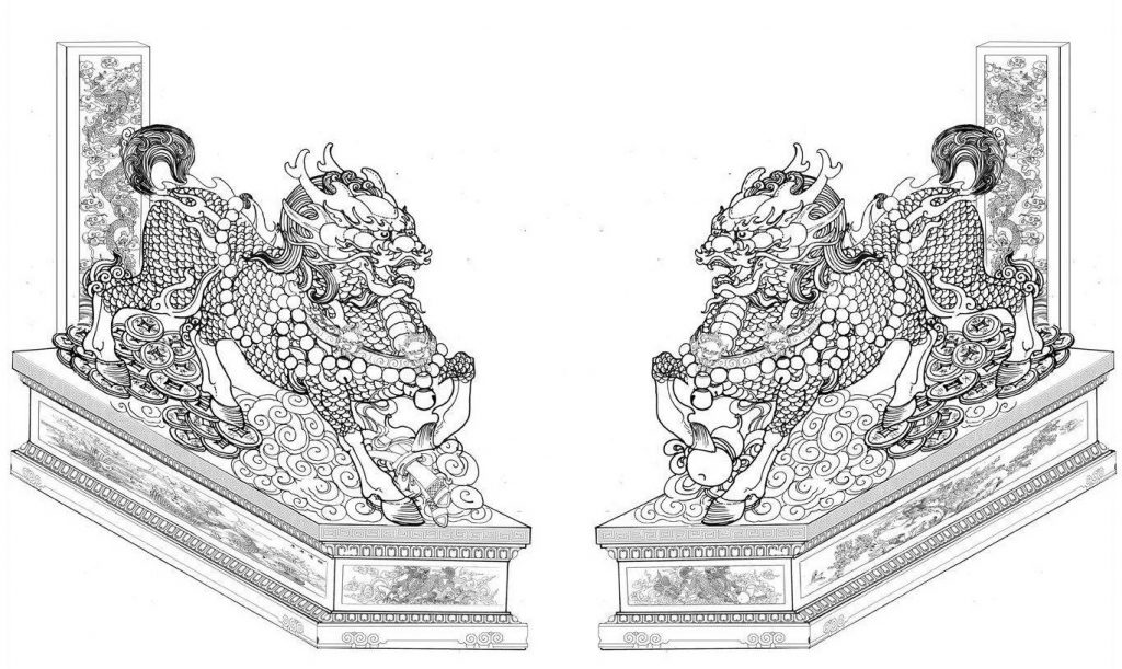 石雕麒麟雕刻的样式