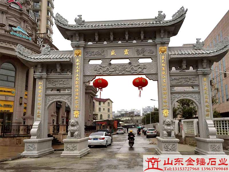 村口石牌坊图片样式哪个值得选用