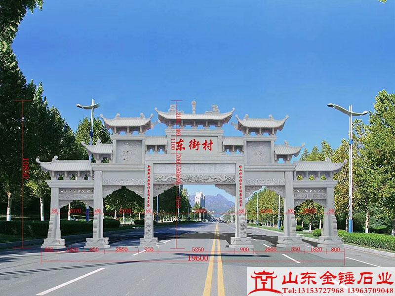 石雕牌坊设计结构上的要求