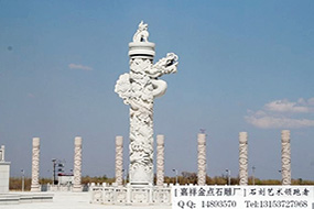 石雕龙柱文化柱